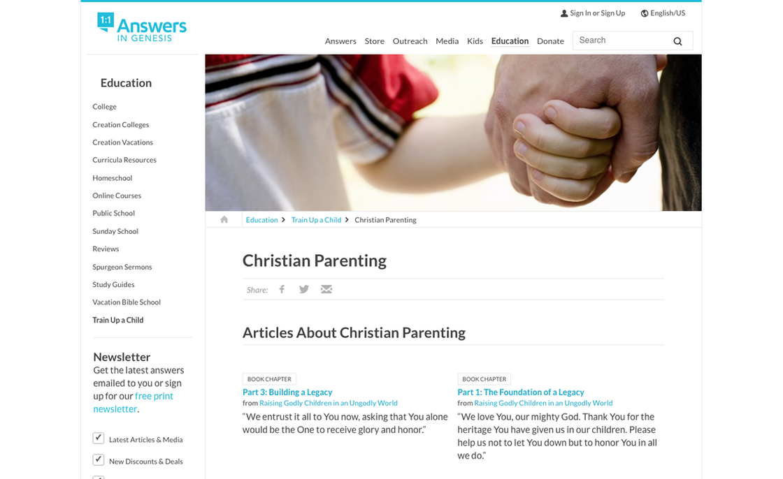 Answers in Genesis Christian Parenting